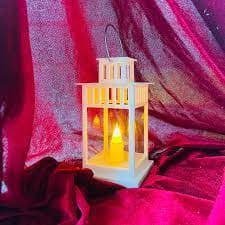 KTC-126 Black, White Plastic Hanging Lantern
